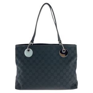 Gucci GG Canvas Leather Tote Bag